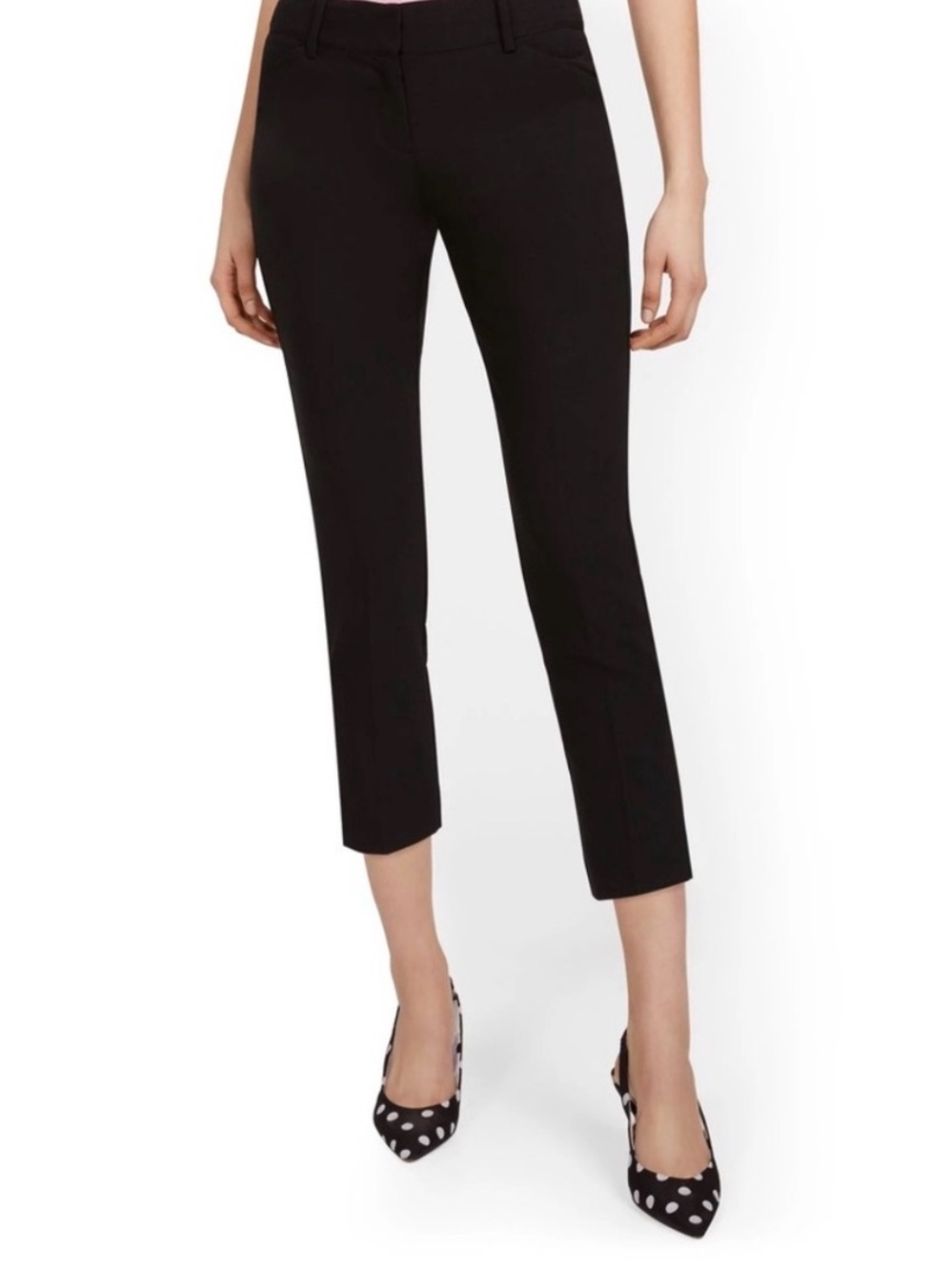 New York and Company Black Cropped Capri Ankle Pants